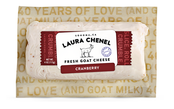 Cranberry goat cheese log