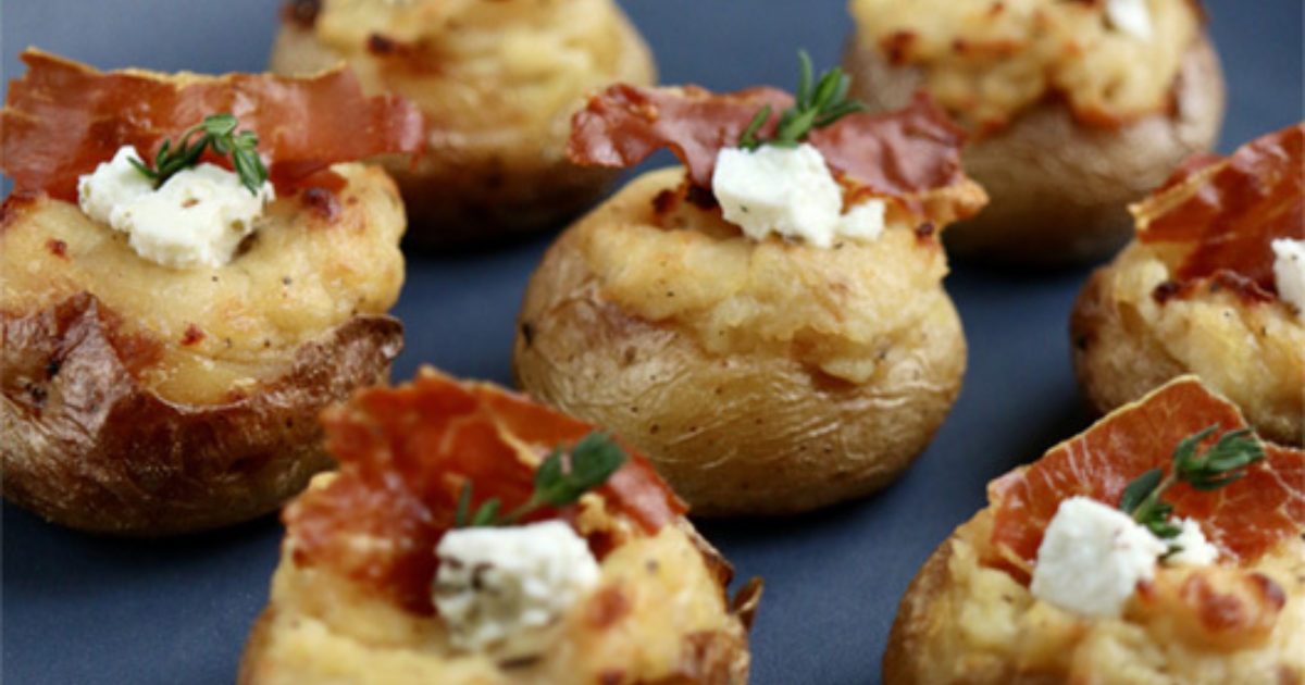Marinated Goat Cheese Twice-Baked Potato Bites | Laura Chenel