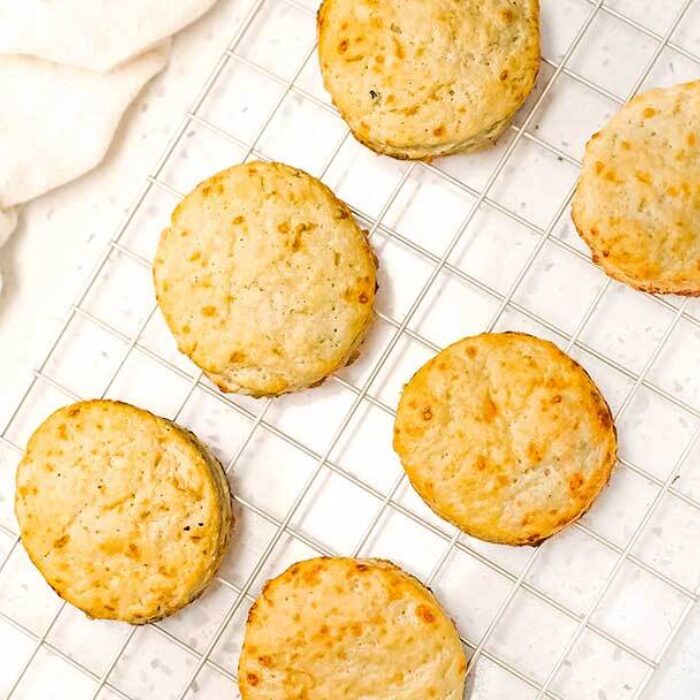 Garlic chive cheese biscuits