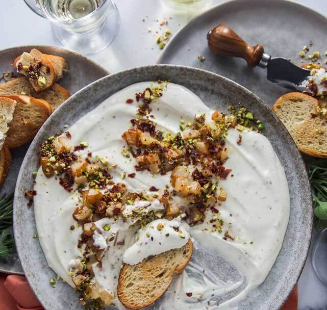 Whipped goat cheese